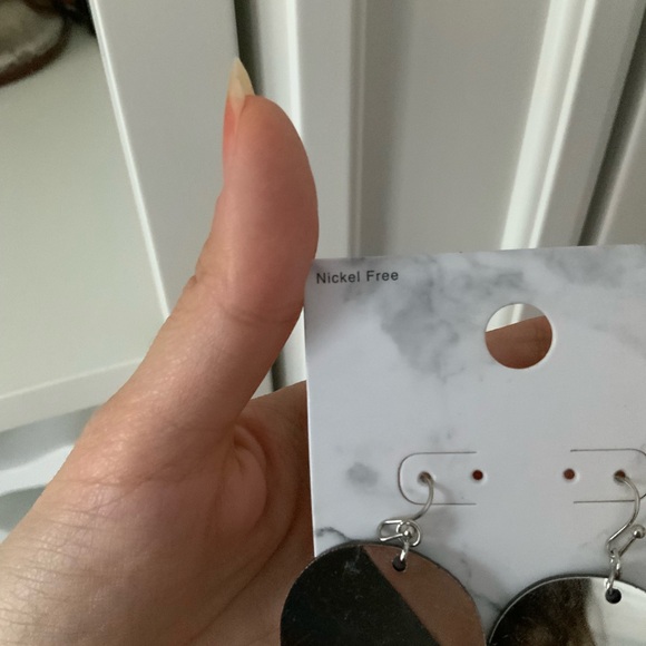 Mirrored Skeleton Statement Dangle Earrings Silver BRAND NEW Jewellery Women’s - Picture 7 of 11